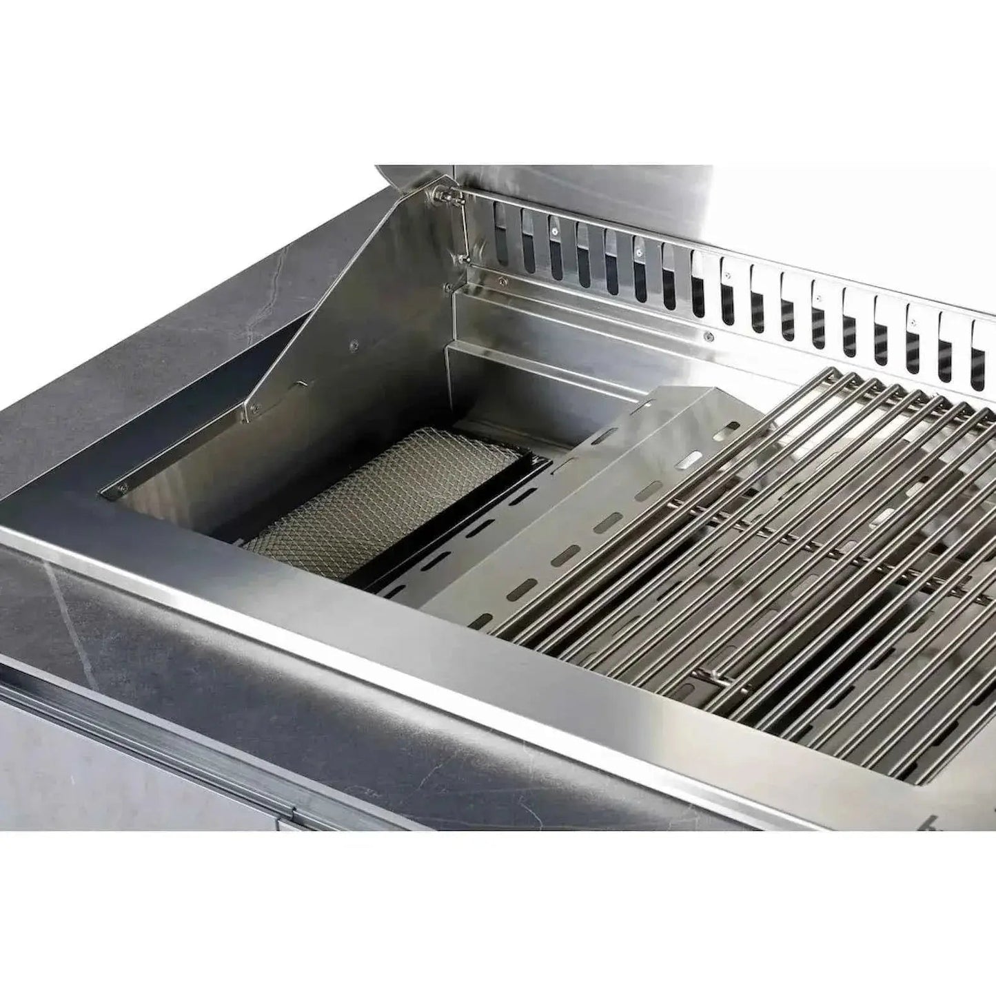 Buschbeck Derby Outdoor Kitchen | Grey Marbled Ceramic Finish | BB-ISLKIT-G
