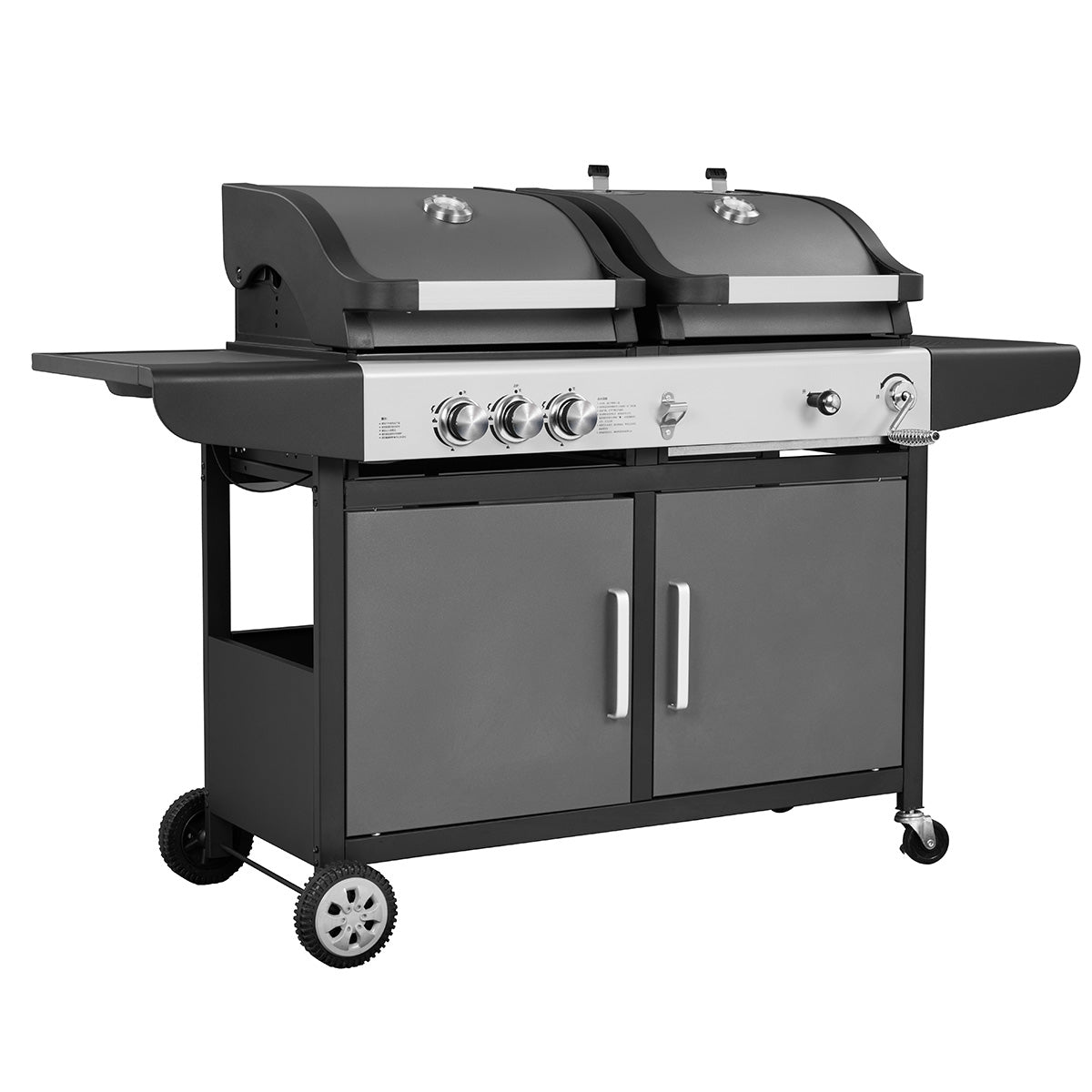 Callow Large Dual Fuel BBQ Grill with Cover | E30A40A22 - SB - ZT - BBQs & Grills - E30A40A22 - SB - ZT - GardenHearth