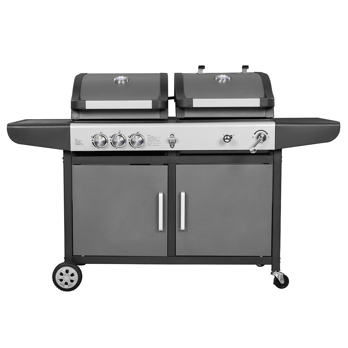 Callow Large Dual Fuel BBQ Grill with Cover | E30A40A22 - SB - ZT - BBQs & Grills - E30A40A22 - SB - ZT - GardenHearth