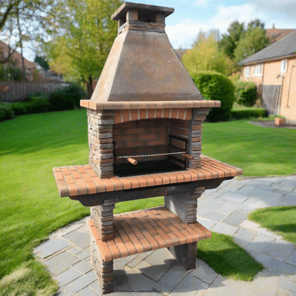 Callow Mediterrani Stone Masonry BBQ | 402L (Light) 402D (Dark) - BBQs & Grills - 402D - GardenHearth