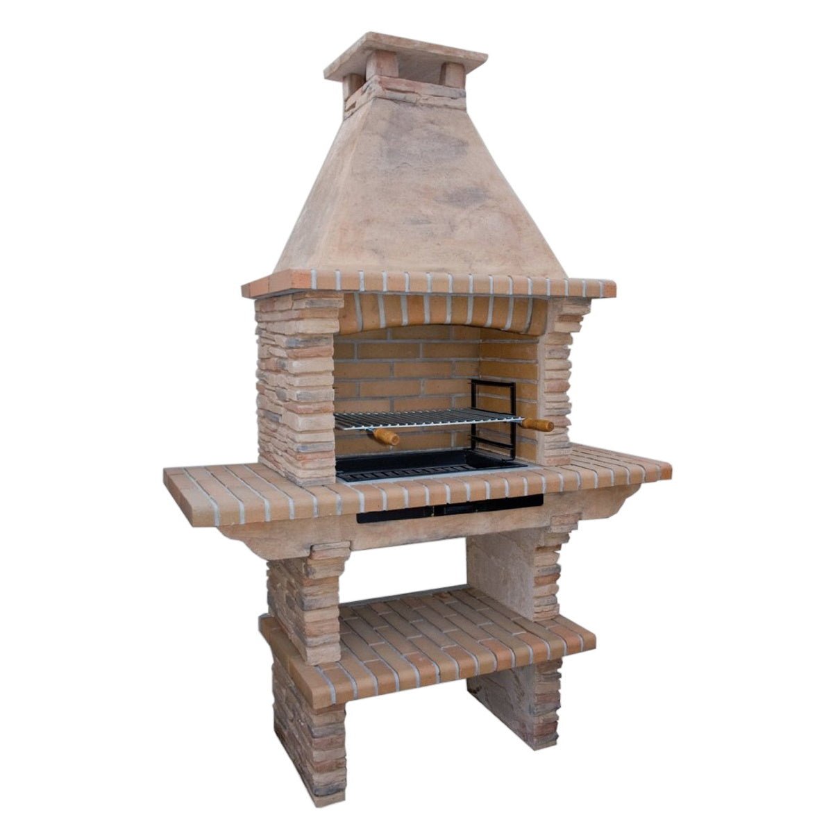 Callow Mediterrani Stone Masonry BBQ | 402L (Light) 402D (Dark) - BBQs & Grills - 402L - GardenHearth