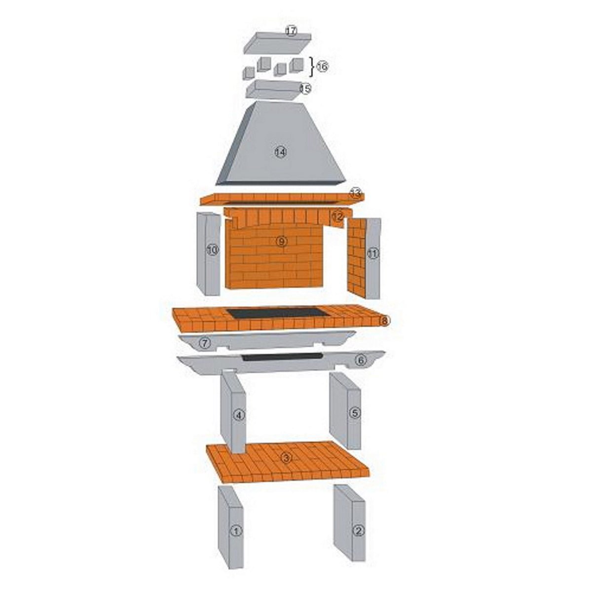 Callow Mediterrani Stone Masonry BBQ | 402L (Light) 402D (Dark) - BBQs & Grills - 402L - GardenHearth