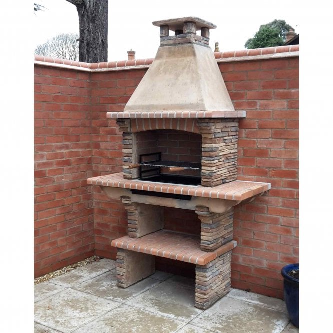 Callow Mediterrani Stone Masonry BBQ | 402L (Light) 402D (Dark) - BBQs & Grills - 402L - GardenHearth