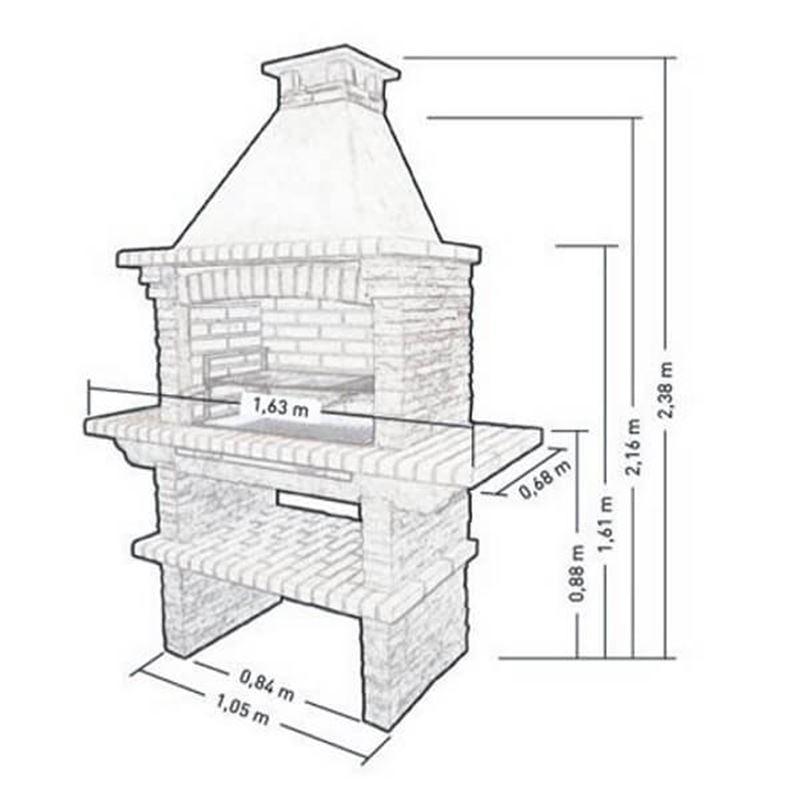 Callow Mediterrani Stone Masonry BBQ | 421L - BBQs & Grills - 421L - GardenHearth