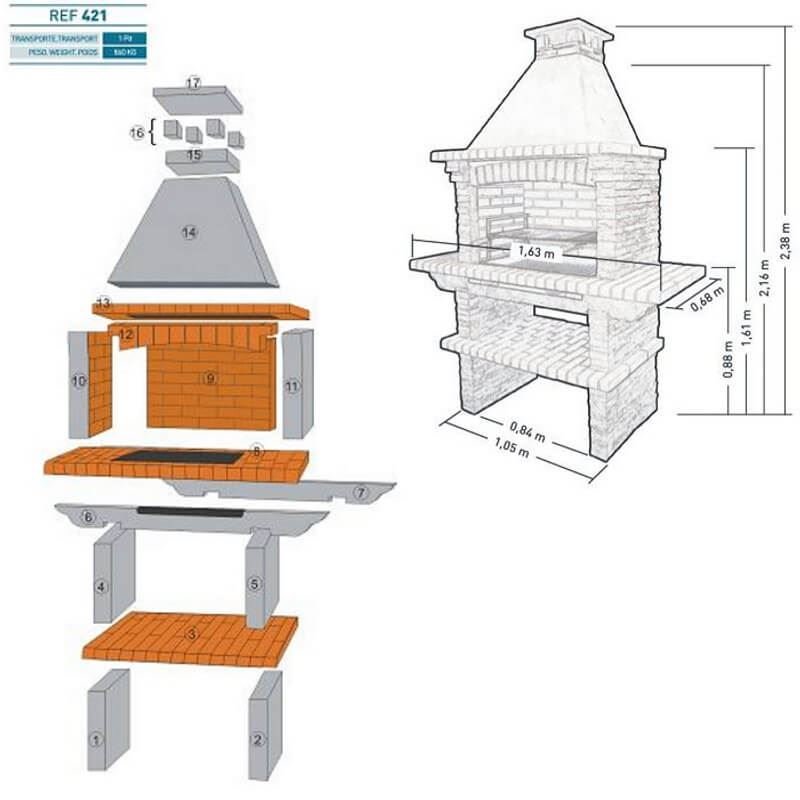 Callow Mediterrani Stone Masonry BBQ | 421L - BBQs & Grills - 421L - GardenHearth