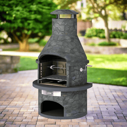 Callow Rondo Dark Masonry BBQ | RonD - BBQs & Grills - RonD - GardenHearth