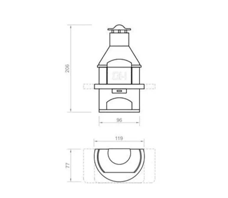 Callow Rondo Steel Masonry BBQ | RonS - BBQs & Grills - RonS - GardenHearth