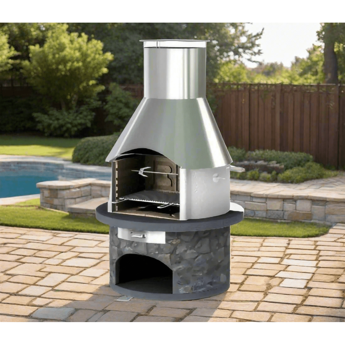 Callow Rondo Steel Masonry BBQ | RonS - BBQs & Grills - RonS - GardenHearth