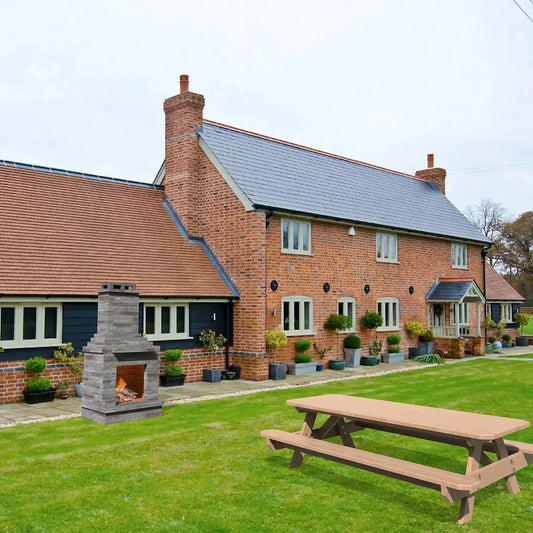 Callow Stone Outdoor Wood Burning Fireplace  | FPL (Light) or FPD (Dark)