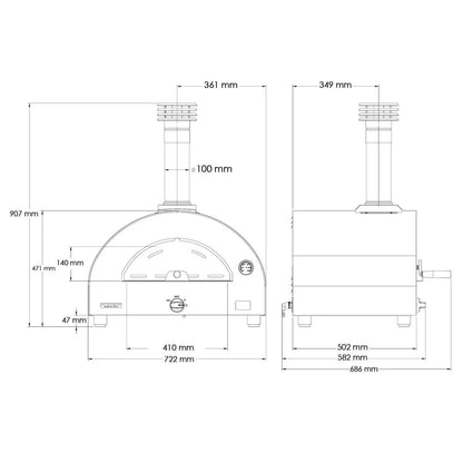 Clementi Remida Compact Gas Pizza Oven, Italian quality | REMIDA
