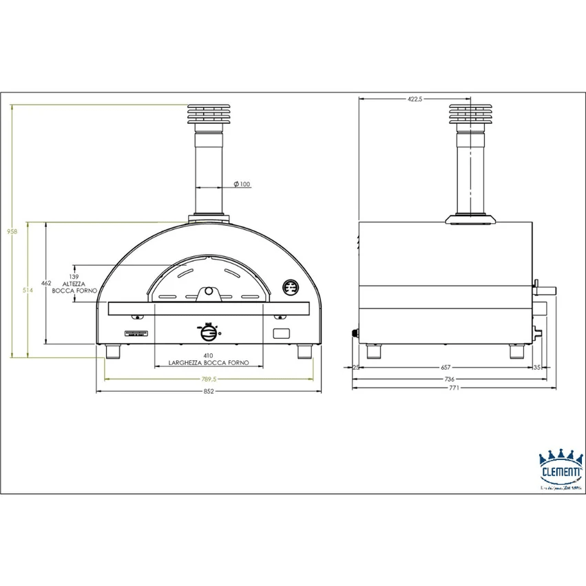 Clementi Remida Plus Compact Italian Gas Pizza Oven | REMIDAPLUS
