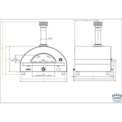Clementi Remida Plus Compact Italian Gas Pizza Oven | REMIDAPLUS