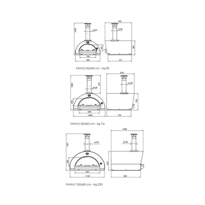 Clementi Wood‑Fired Pizza Oven (Pulcinella) | 3 Sizes