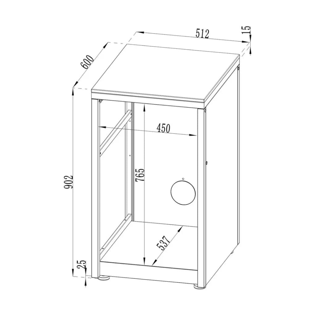 Cozze Elements Outdoor Kitchen 52 - Fridge Module | 90986 - Outdoor Kitchens