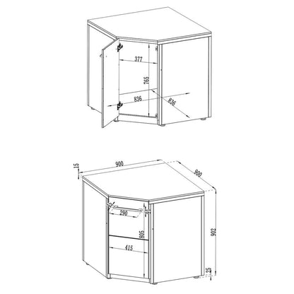 Cozze Elements Outdoor Kitchen - Corner Module | 90981 - Outdoor Kitchens
