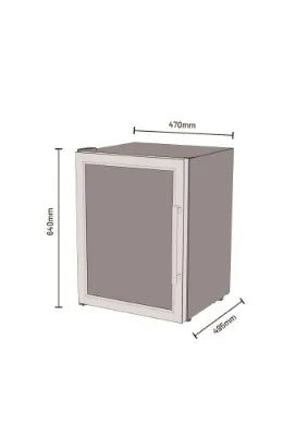 Cozze Fridge with Glass front, 60 Litres | 90540 - Outdoor Kitchens