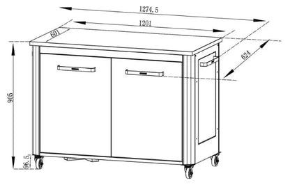 Cozze Outdoor Kitchen 120 Cabinet | 90526 - Outdoor Kitchens