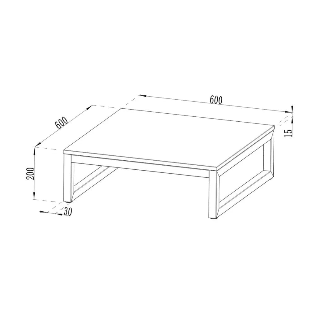 Minimalist rectangular coffee table with clean lines and modern design featured as cozze pizza oven stand 90240