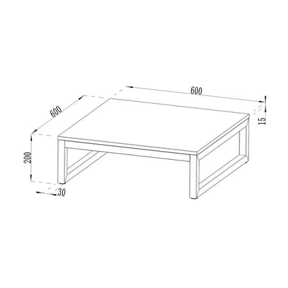 Minimalist rectangular coffee table with clean lines and modern design featured as cozze pizza oven stand 90240