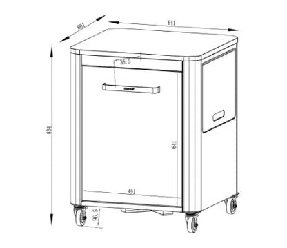 Cozze Premium 600 Outdoor Table Unit | 90522 - Outdoor Kitchens