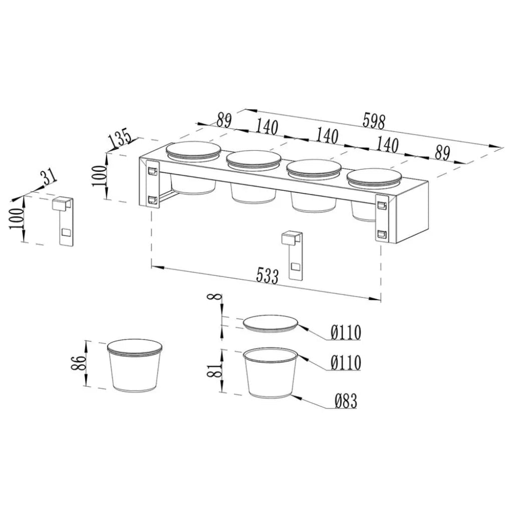 Cozze Topping Station | 90256 - Accessories