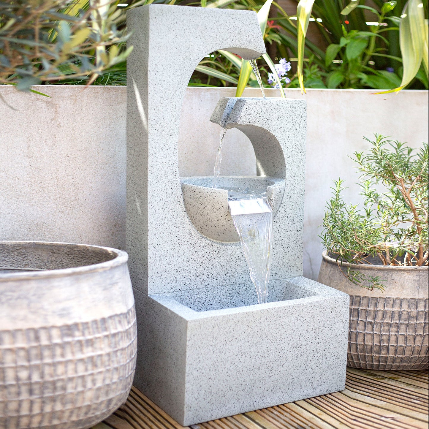 Easy Fountain Ango Falls Water Feature | 44026 - Water Features - 44026L - GardenHearth