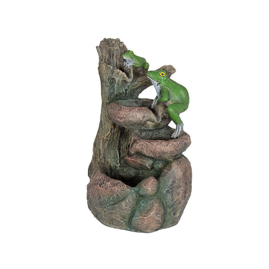 Easy Fountain Frog Pools Solar Water Feature | S45313 - Water Features - S45313 - GardenHearth