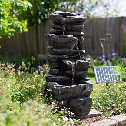 Easy Fountain Hamsterley Springs Solar Water Feature | S45320L - Water Features - S45320L - GardenHearth