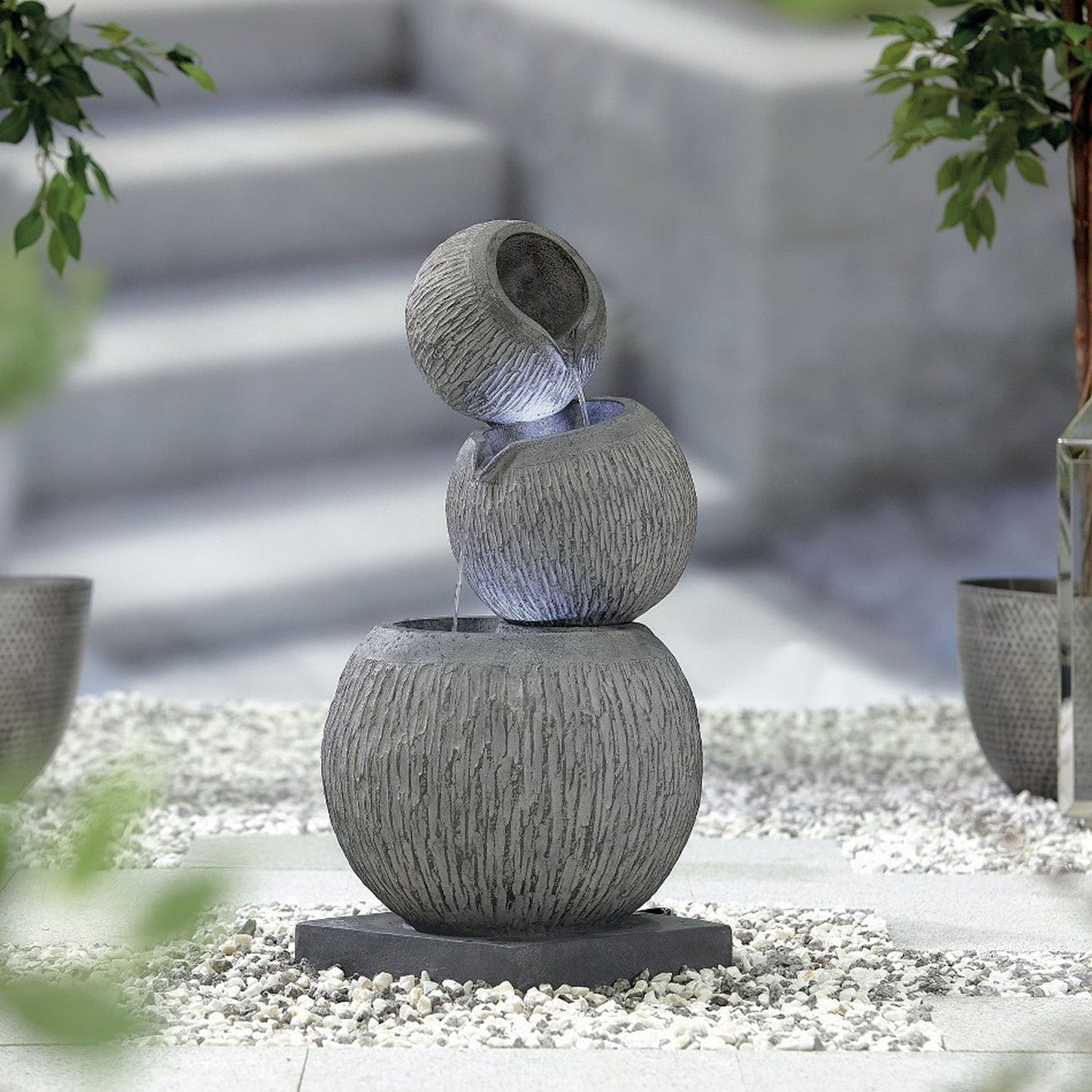 Easy Fountain Illusion Falls Water Feature | 45220L - Water Features - 45220L - GardenHearth