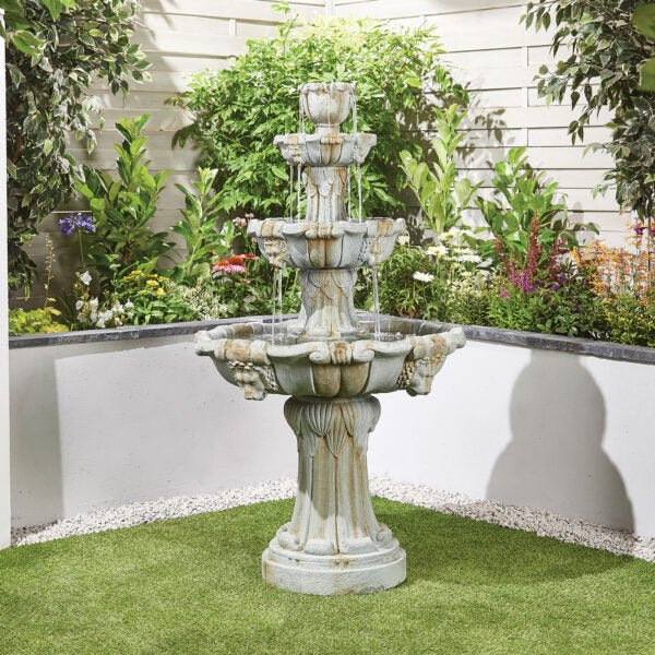 Easy Fountain Lioness Fountain Water Feature | 44001 - Water Features - 44001 - GardenHearth