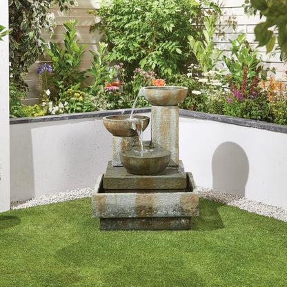 Easy Fountain Patina Bowls Water Feature | 44000 - Water Features - 44000 - GardenHearth