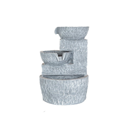 Easy Fountain Pouring Bowls Solar Water Feature | S45309 - Water Features - S45309 - GardenHearth