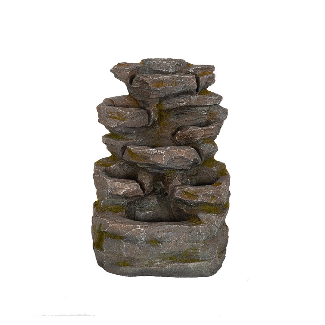 Easy Fountain Rock Falls Solar Water Feature | S45311 - Water Features - S45311 - GardenHearth