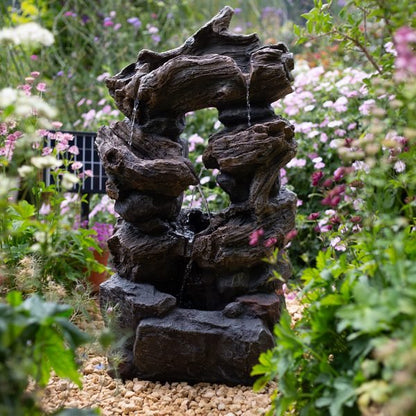 Easy Fountain Sherwood Falls Solar Water Feature | S45319L - Water Features - S45319L - GardenHearth