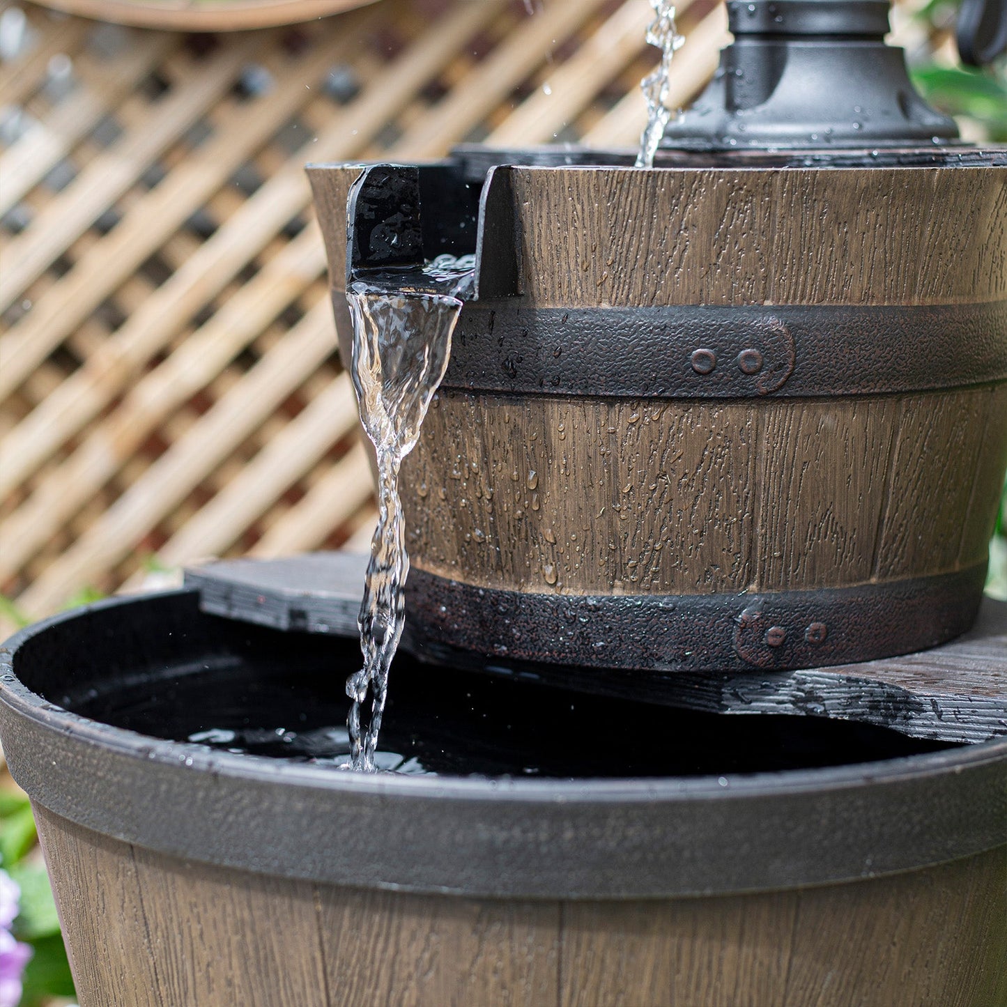 Easy Fountain Whiskey Bowls Water Feature | 44025 - Water Features - 44025 - GardenHearth