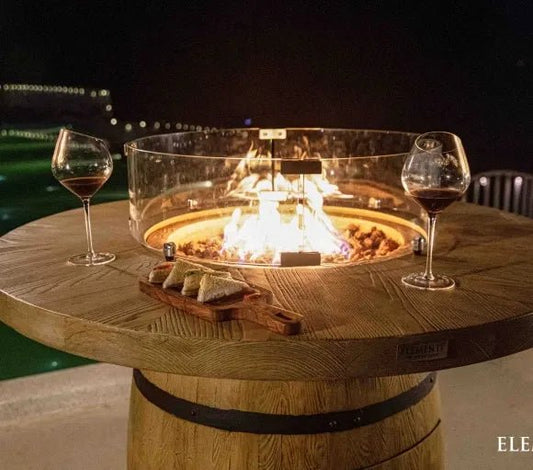 Elementi Lafite Barrel Bar Fire Table – 13.2 kW | OFG225