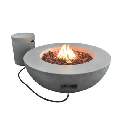 Elementi Lunar Bowl Fire Table – Light Grey | OFG101