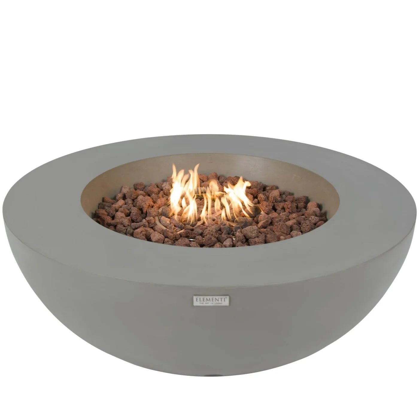 Elementi Lunar Bowl Fire Table – Light Grey | OFG101
