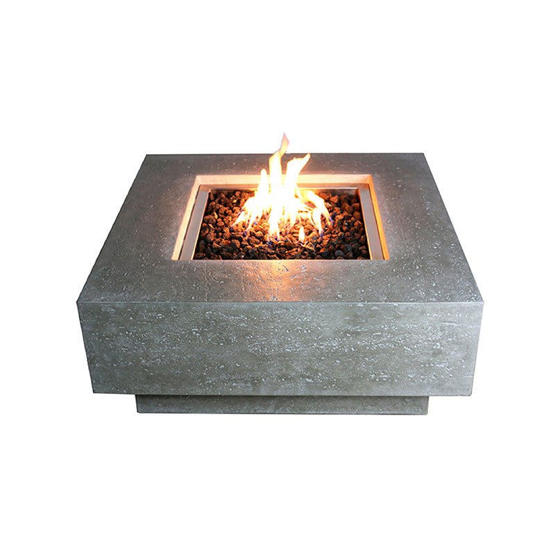 Elementi Manhattan Gas Fire Table – Light Grey | OFG103LG