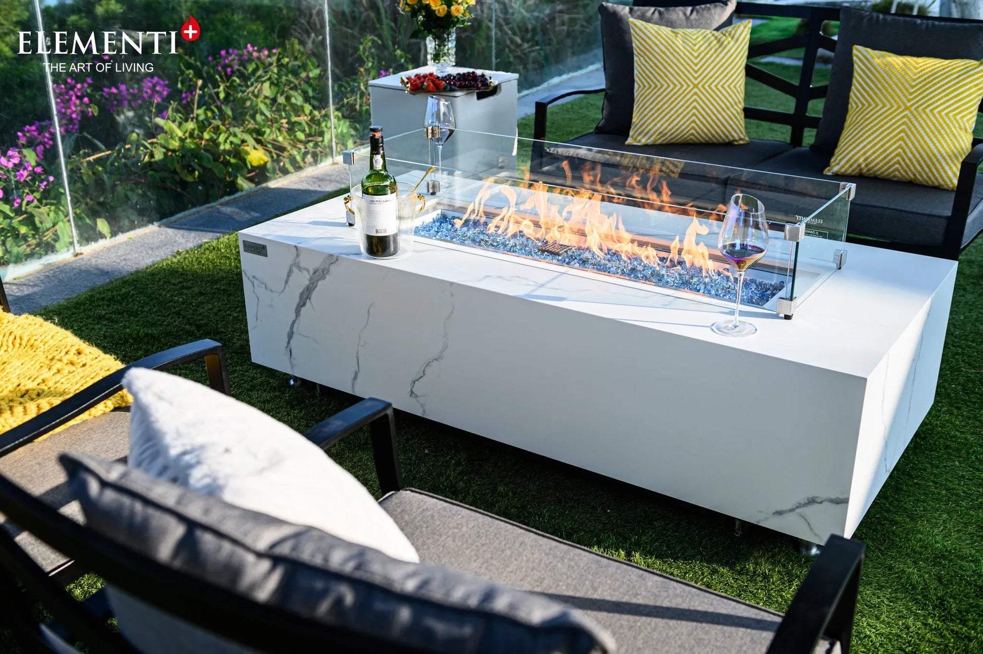Elementi Plus Carrara Fire Table – 16 kW | OFP121BW