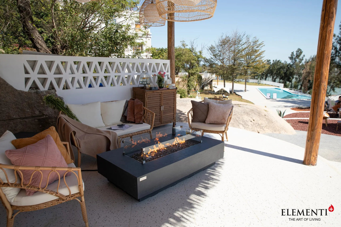 Elementi Plus Positano Fire Table – 16 kW | OFG415DG
