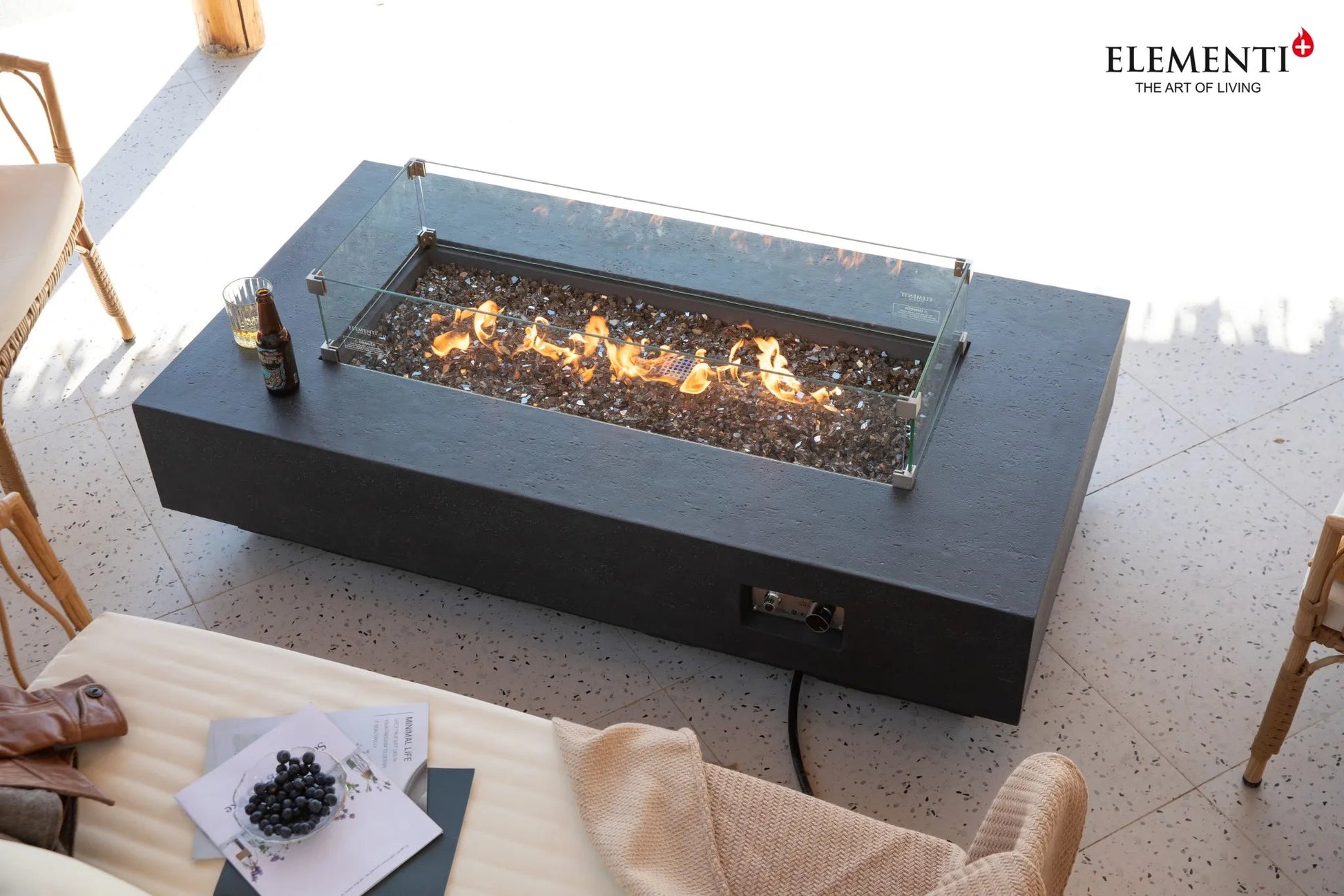 Elementi Plus Positano Fire Table – 16 kW | OFG415DG