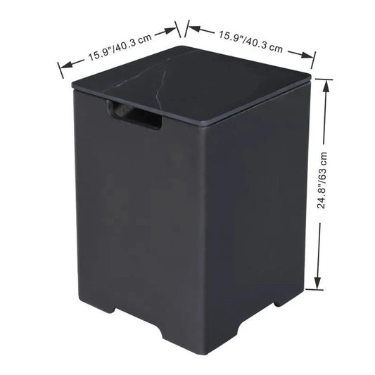 Elementi Plus Tank Cover – Black Porcelain | ONB402BB