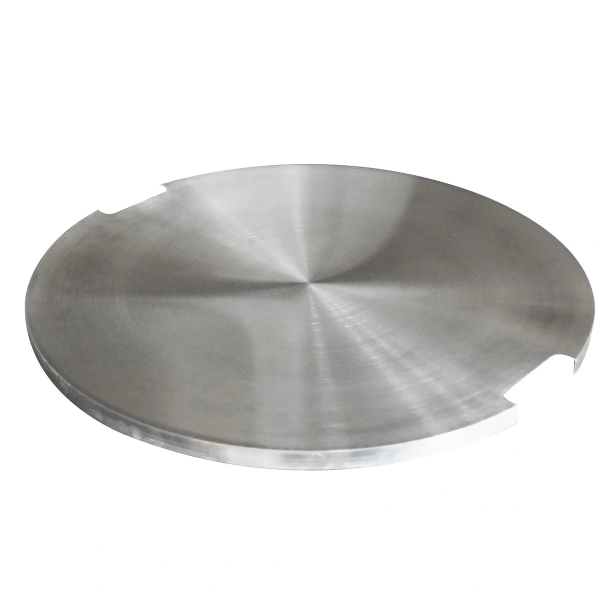 Elementi round stainless steel lid with brushed finish and two cut-out handles for frying pans