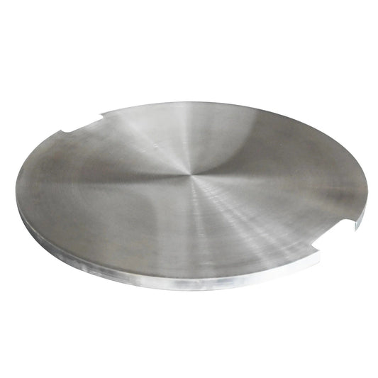 Elementi round stainless steel lid with brushed finish and two cut-out handles for frying pans