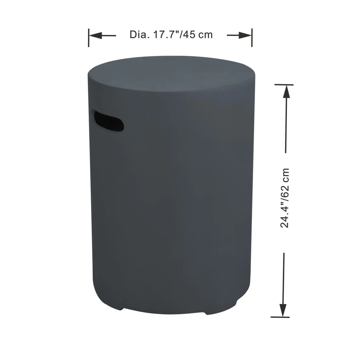 Elementi Round Tank Cover – Large | Light or Dark Grey