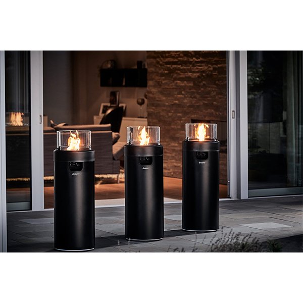 Enders® Large Black NOVA LED Flame Patio Heater EN5601 - Patio Heater - EN5601 - GardenHearth