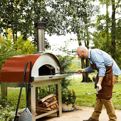 Fontana Mangiafuoco Anthracite Build In Wood - Fired Pizza Oven | PF - MNLASC - Wood Pizza Oven
