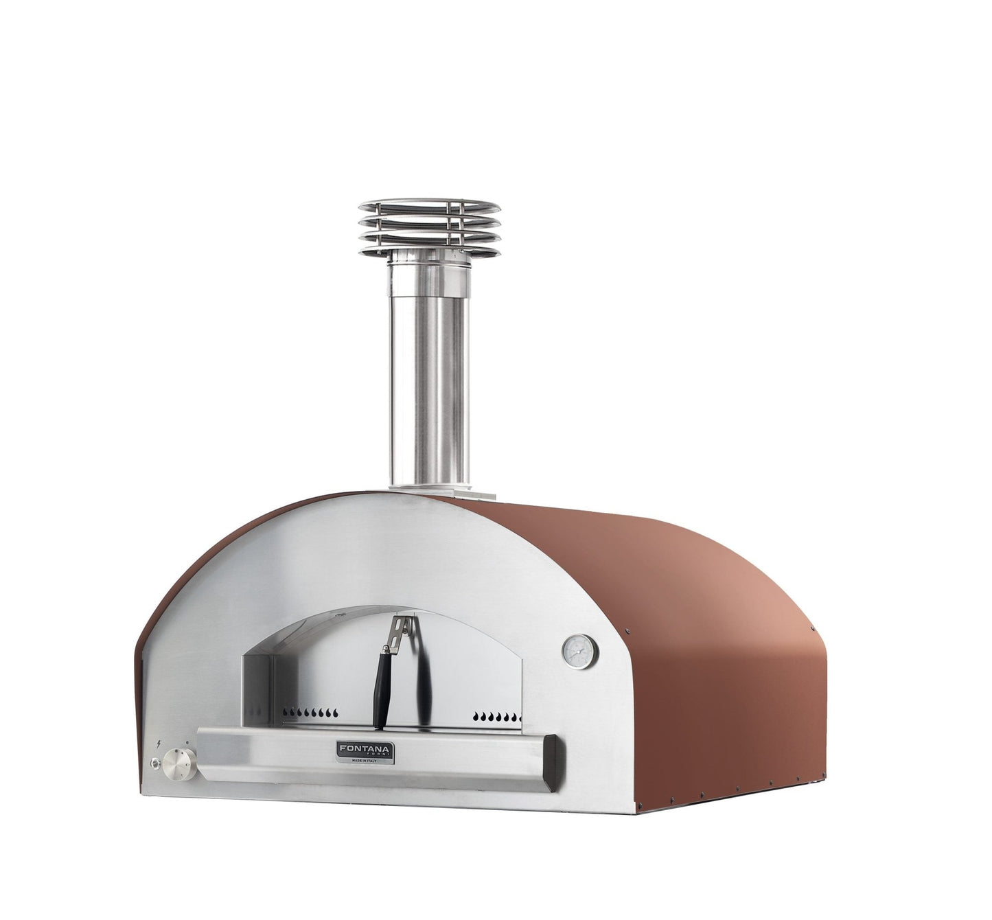 Fontana Mangiafuoco Rosso Countertop Dual Fuel Pizza Oven | PF - MNGRSC - Pizza Ovens - PF - MNGRSC - GardenHearth