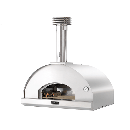 Fontana Mangiafuoco Stainless Steel Build In Wood Pizza Oven | PF - MNLISC - Wood Pizza Oven - PF - MNLISC - GardenHearth